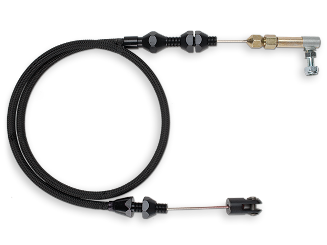 Polished Black Throttle Cable