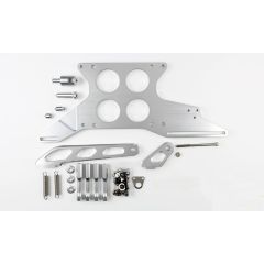 2.125" BORE 4500 4 HOLE PLENUM CLEAR PUSH/PULL THROTTLE CABLE MOUNTING BRACKET &