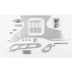2.125" BORE 4500 OPEN PLENUM CLEAR PUSH/PULL THROTTLE CABLE MOUNTING BRACKET & S