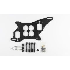 1.75" BORE 4150 4 HOLE PLENUM BLACK ROD TYPE THROTTLE CABLE MOUNTING BRACKET & S