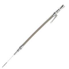 ANCHOR-TIGHT LOCKING STAINLESS ENGINE DIPSTICK CHEVY BIG BLOCK PUSH INTO PAN