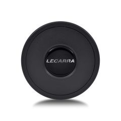 Horn Button, Plastic, Double Contact, Lecarra Logo, Black for MK4/9 Wheels
