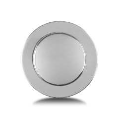 Horn Button, Billet Aluminum, Single Contact, Full Cover Smooth, Polished for MK