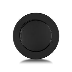 Horn Button, Billet Aluminum, Single Contact, Full Cover Smooth, Black for MK4/9