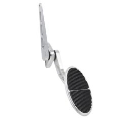 XL OVAL BRUSHED THROTTLE ASSEMBLY WITH RUBBER INSERT