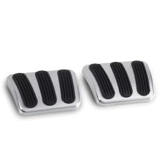 CURVED BRAKE/CLUTCH PEDAL PADS FOR '62-'72 CHEVY II/NOVA WITH RUBBER INSERT PAI