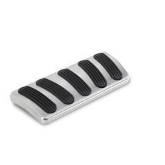 CURVED AUTO BRAKE PEDAL PAD FOR '64-'72 CHEVELLE WITH RUBBER INSERT