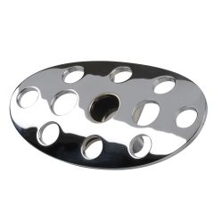 LAKESTER CHROME STEEL AUTO BRAKE PEDAL PAD