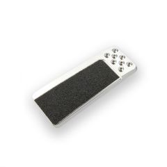 GOOLSBY EDGE EDITION MACHINED THROTTLE PEDAL PAD WITH GRIP TAPE