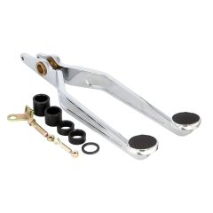 GOOLSBY EDITION CHROME BRAKE & CLUTCH ARMS FOR KUGEL COMPONENTS REVERSE 90 DEGRE