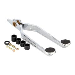 GOOLSBY EDITION CHROME BRAKE & CLUTCH ARMS FOR KUGEL COMPONENTS 180 DEGREE