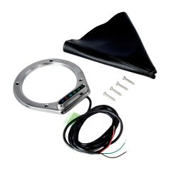 ROUND BRUSHED BOOT INDICATOR FOR AOD/4R70W/AODE WITH HORIZONTAL DISPLAY