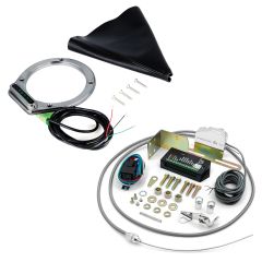 ROUND BRUSHED BOOT INDICATOR FOR 700/4L60 WITH VERTICAL DISPLAY & SENSOR KIT