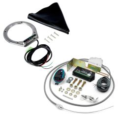 ROUND BRUSHED BOOT INDICATOR FOR AOD/4R70W/AODE WITH HORIZONTAL DISPLAY & SENSOR