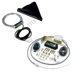 ROUND BRUSHED BOOT INDICATOR FOR 4L60E/4L80E LONG SELECTOR SHAFT WITH HORIZONT