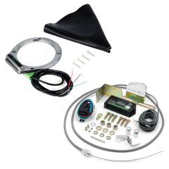 ROUND BRUSHED BOOT INDICATOR FOR 4L60E/4L80E LONG SELECTOR SHAFT WITH VERTICAL