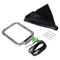 RECTANGULAR BRUSHED BOOT INDICATOR FOR AOD/4R70W/AODE WITH HORIZONTAL DISPLAY
