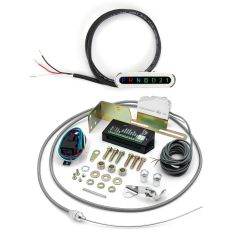BRUSHED DASH INDICATOR FOR 700/4L60 WITH HORIZONTAL DISPLAY & SENSOR KIT