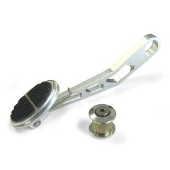 MINI OVAL THROTTLE PEDAL FOR LOKAR DRIVE-BY-WIRE WITH RUBBER INSERT