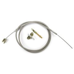 72" HI-TECH STAINLESS CONNECTOR CABLE FOR '37-'48 PLYMOUTH/DODGE UNDER-THE-DASH