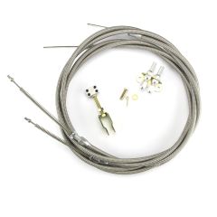 96" HI-TECH STAINLESS EMERGENCY BRAKE CABLES FOR '87-88 T-BIRD AND SSBC CALIPERS