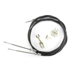 96" UNIVERSAL BLACK EMERGENCY BRAKE CABLES FOR '87-88 T-BIRD AND SSBC CALIPERS