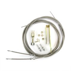 96" HI-TECH STAINLESS EMERGENCY BRAKE CABLES FOR '87-88 T-BIRD AND SSBC CALIPERS
