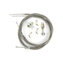 96" HI-TECH STAINLESS EMERGENCY BRAKE CABLES FOR WILWOOD MC4