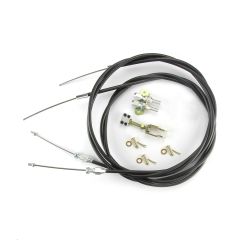 96" UNIVERSAL BLACK EMERGENCY BRAKE CABLES FOR WILWOOD MC4