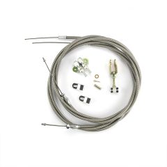 96" HI-TECH STAINLESS EMERGENCY BRAKE CABLES FOR WILWOOD/FORD EXPLORER W/ INTERN