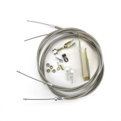 96" HI-TECH STAINLESS EMERGENCY BRAKE CABLES FOR WILWOOD/FORD EXPLORER W/ INTERN