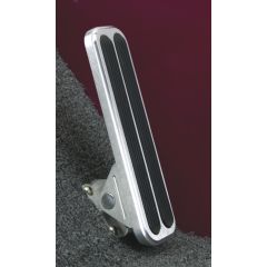 Lokar ELIMINATOR FLOOR MOUNT BRUSHED THROTTLE ASSEMBLY WITH RUBBER