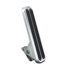 ELIMINATOR FLOOR MOUNT BRUSHED THROTTLE ASSEMBLY WITH RUBBER INSERT
