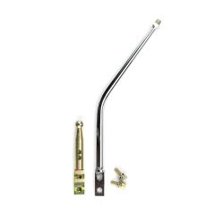12" SINGLE BEND CHROME MANUAL SHIFT LEVER & ADAPTER FOR '93-'03 GM NV 3500 TRANS
