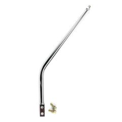 16" SINGLE BEND CHROME MANUAL SHIFT LEVER FOR TREMEC/BORG WARNER T5/T45/T56
