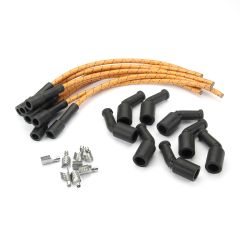 PLUG WIRE KIT LS 135D COIL TO 180D PLUG CUT TO FIT TAN WITH BLACK & RED TRACERS