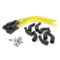 PLUG WIRE KIT LS 135D COIL TO 180D PLUG CUT TO FIT YELLOW WITH BLACK TRACERS