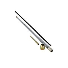 16" STRAIGHT CHROME REPLACEMENT LEVER KIT WITH THREADED END