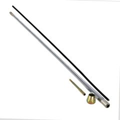 32" STRAIGHT CHROME REPLACEMENT LEVER KIT WITH THREADED END