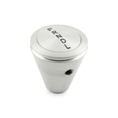 SHIFT KNOB PUSH BUTTON HI-TECH LOKAR BRUSHED GM 2 SPEED PRNDL