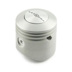SHIFT KNOB PUSH BUTTON PISTON BRUSHED GM 4 SPEED PRNOD21