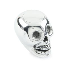 SHIFT KNOB PUSH BUTTON SKULL POLISHED PLAIN