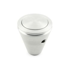 SHIFT KNOB PUSH BUTTON HI-TECH LOKAR BRUSHED PLAIN