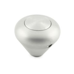 SHIFT KNOB PUSH BUTTON MUSHROOM BRUSHED PLAIN