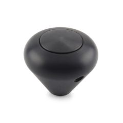 SHIFT KNOB PUSH BUTTON MUSHROOM BLACK PLAIN