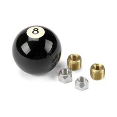 SHIFT KNOB SOLID RESIN 2-1/4" ROUND BLACK 8-BALL