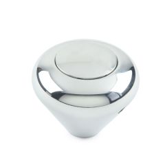 SHIFT KNOB PUSH BUTTON MUSHROOM POLISHED PLAIN