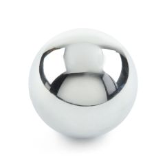 SHIFT KNOB SOLID ALUMINUM 2" ROUND POLISHED 3/8"-24