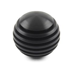 SHIFT KNOB SOLID ALUMINUM 2" VENETIAN BLACK 3/8"-24