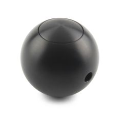 SHIFT KNOB PUSH BUTTON ROUND BLACK PLAIN